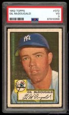 Gil Mcdougald Rookie Card 1952 Topps #372 PSA 3