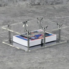 Set of Clear Acrylic Plate Deck Bend Corrector Crimper Sports Card Repair Tool