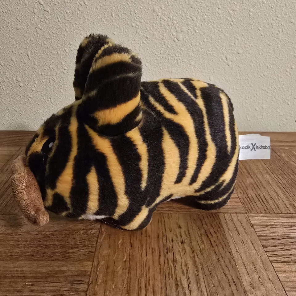 Frank Kozik x Kidrobot Labbit 7” Tiger Stash Plush RARE Smorkin Monger Zebra Foto 3 de 4