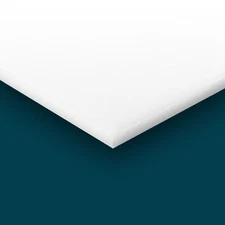 Acetal Delrin Plastic Sheet 2.375" x 12" x 12" - White Color 