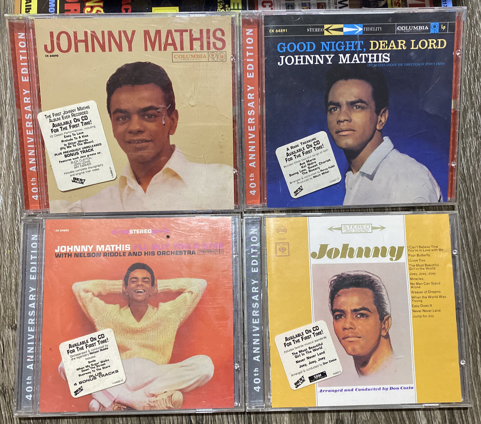 Johnny Mathis 4 CD Lot: I’ll Buy You A Star, and more 1996 Columbia Legacy