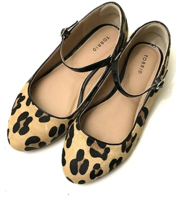 wide width leopard print booties