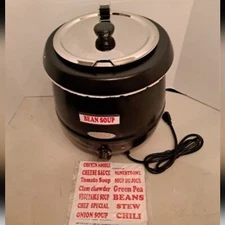 HAKKA FOOD PROCESSING COMMERCIAL COUNTERTOP FOOD KETTLE WARMER SOUP 11 QT POT