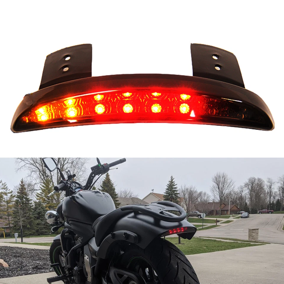 Luz trasera borde guardabarros con señal de giro para Kawasaki Vulcan S 650 750 900 1500 Foto 2 de 4