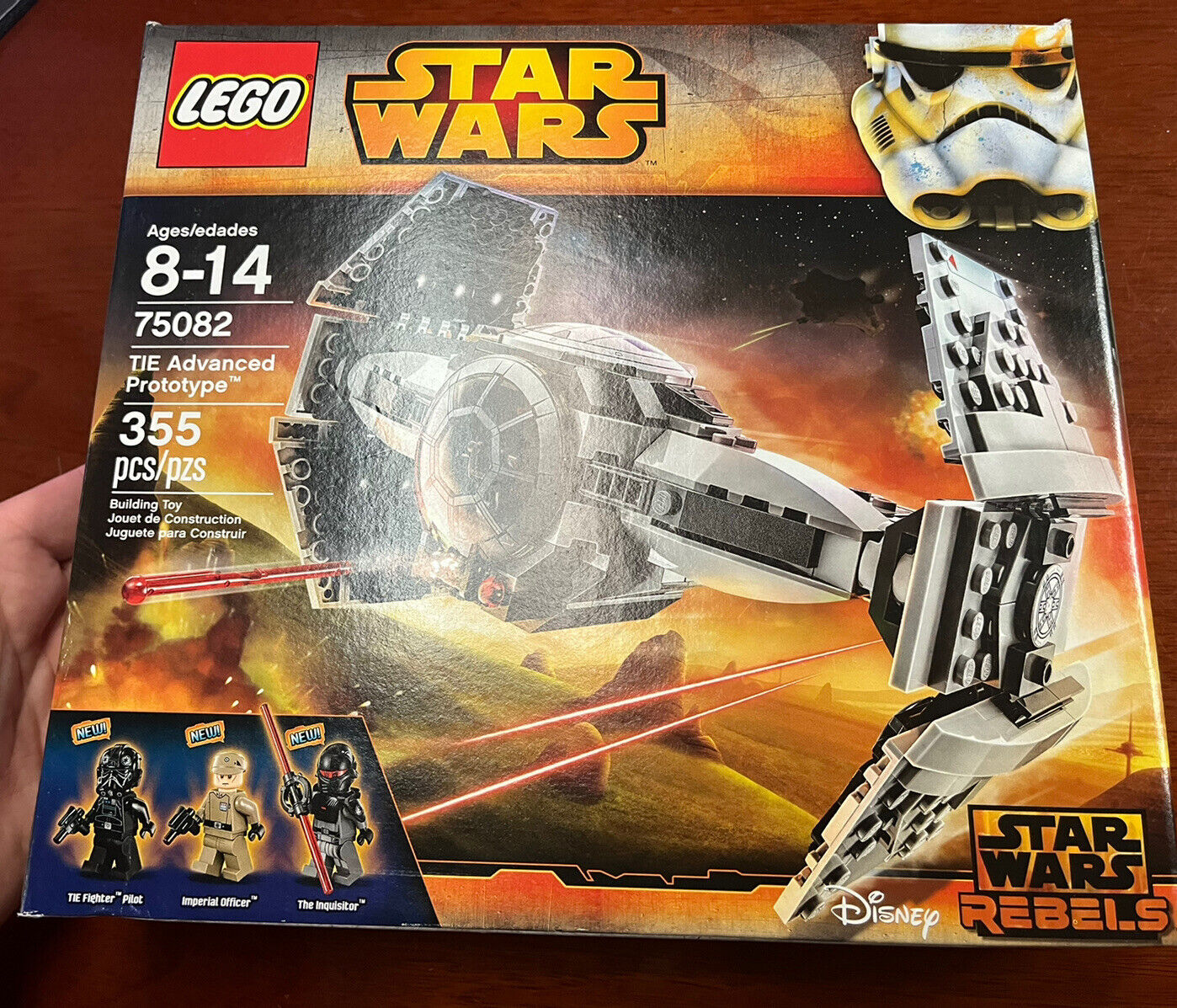 100% New Sealed box LEGO 75082 Star Wars TIE Advanced Prototype NIB