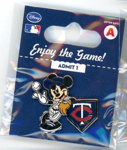 Twins Disney Pin Choice Minnesota 2013 2014 Minnie Mouse Mickey Mouse NiP - Picture 3 of 4