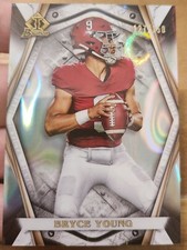 BRYCE YOUNG 2021-22 BOWMAN UNIVERSITY CHROME INVICTA LAVA REFRACTOR RC 127/150