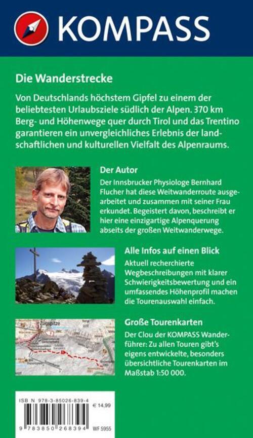 Thumbnail - Bernhard Flucher | Von Der Zugspitze Zum Gardasee, Weitwanderführer |