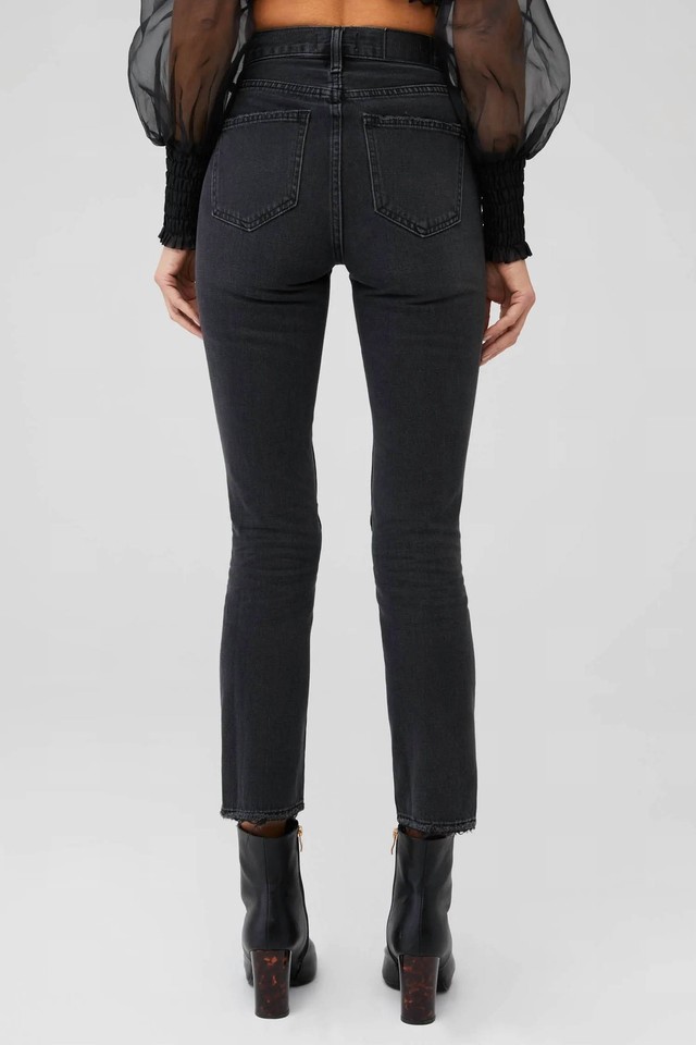 Pistola keaton high rise slim straight jean in TAURUS DISTRESSED size