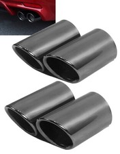 4Pc Black Polished Stainless Steel Exhaust Muffler Tip Pipes 18-23 Fits CAMRY V6