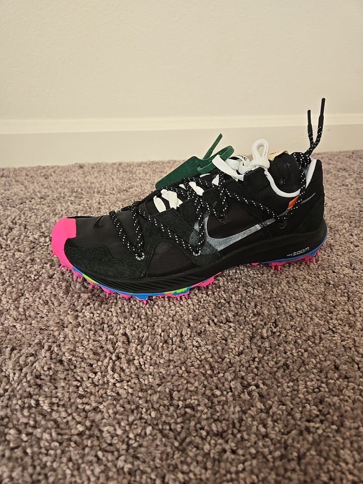 OFF WHITE X NIKE Taglia 11 Nike Off White x Air Zoom Terra Kiger 5 Athlete in Progress Nero W