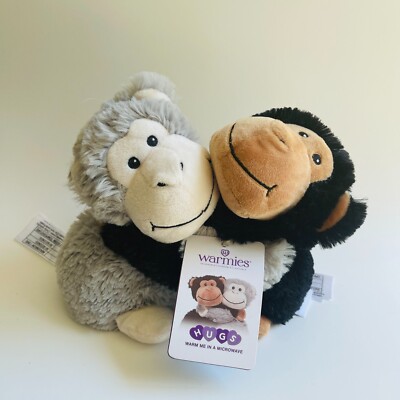Warmies Plush Microwavable Hugging Monkeys Stuffed Animal Monkey Warmie  Lavender