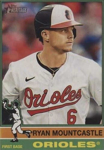 Ryan Mountcastle 2026 Topps Heritage Chrome Pink Sparkle Refractor