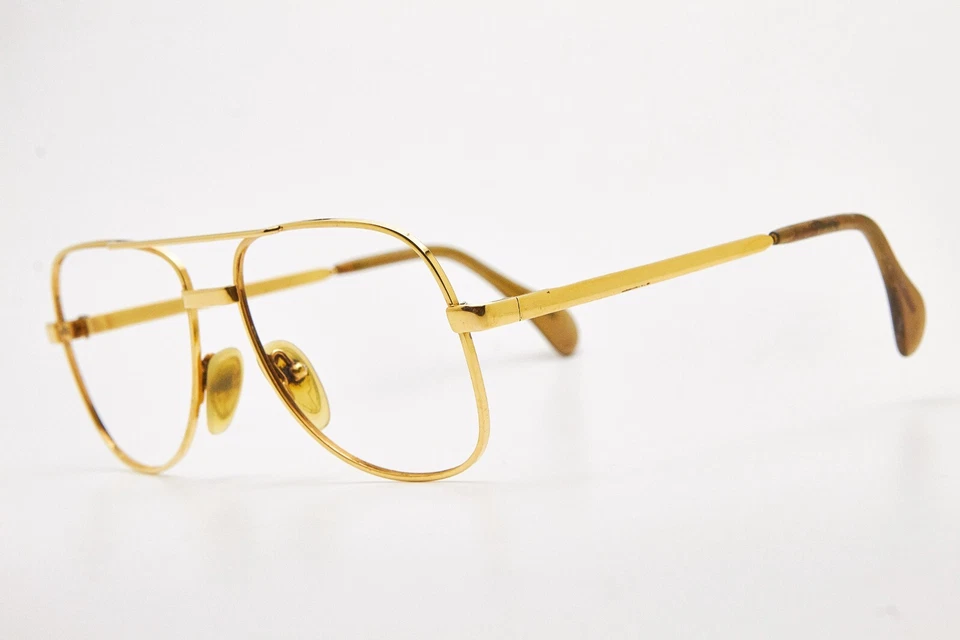 Gafas chapadas en oro vintage de los años 80 MENRAD M313 chapadas en oro Aviator Pilot Foto 4 de 4