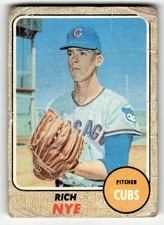 1968 Topps Rich Nye #339 Chicago Cubs LOW MID GRADE FILLER