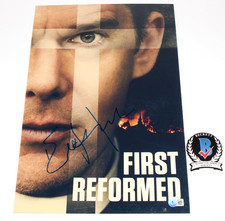 ETHAN HAWKE SIGNED 'FIRST REFORMED' 12x18 MOVIE POSTER ACTOR BECKETT COA BAS