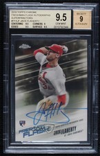 Marketplace image: 2018 Chrome Superfractor 1/1 Jack Flaherty BGS 9.5 GEM MINT Rookie Auto RC 4f5