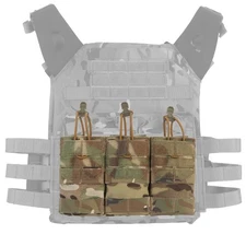 Tactical Molle Pouch Three Compartment 500D Nylon Gear Storage for Outdoor