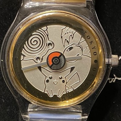 Pokemon Center Tokyo Wristwatch Pikachu Charmander Poliwag Poké