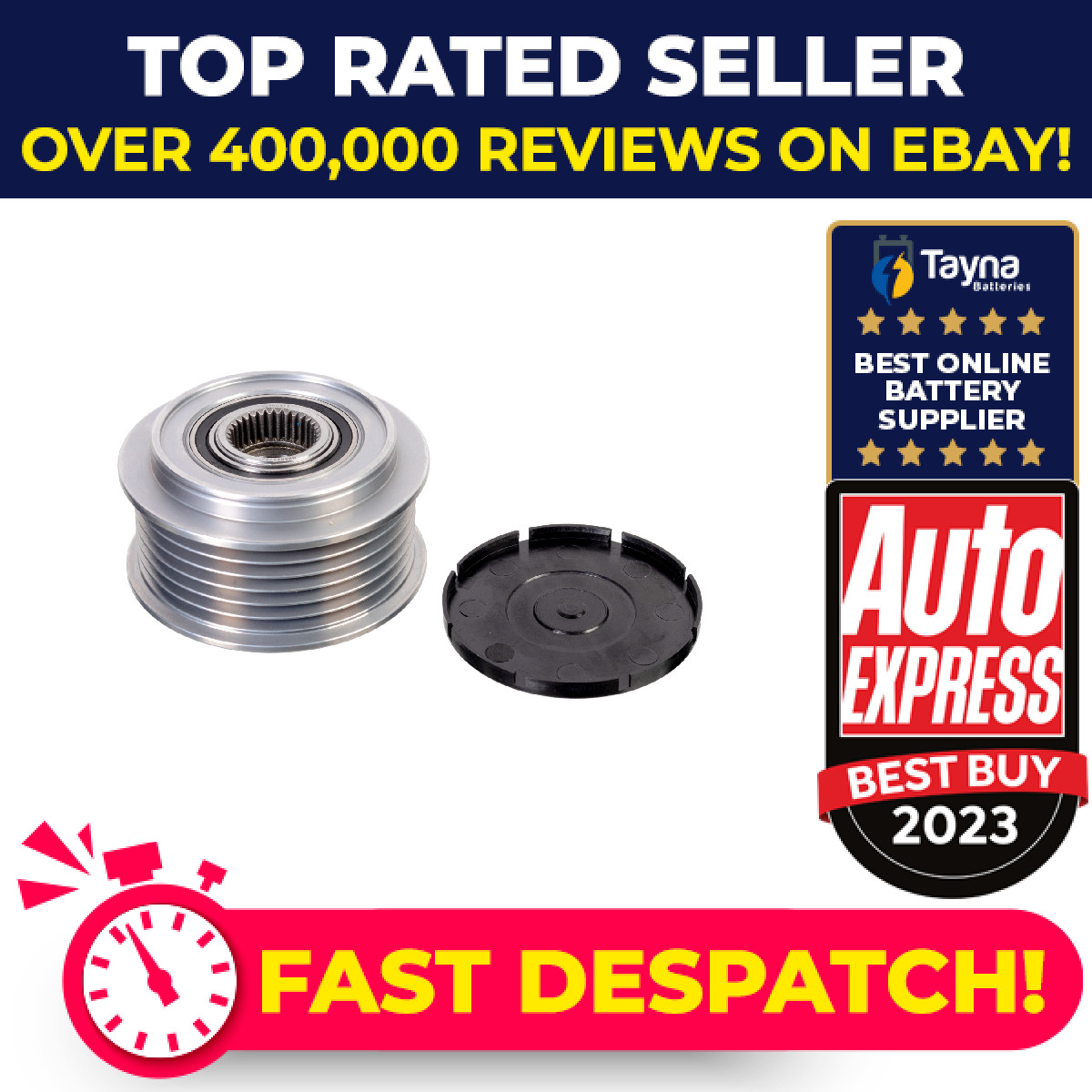 Overrunning Alternator Pulley ADBP610037 Blue Print Clutch 2741533050 Quality