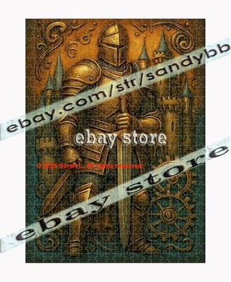 500 piece jigsaw puzzle Knight Watch Medieval honor symbolismating