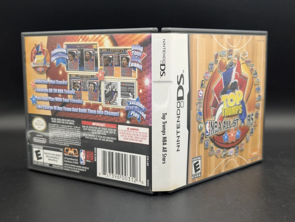 Top Trumps NBA All Stars ( Nintendo DS ) CIB - Mint Sticker - Authentic - Tested - Image 2 of 4