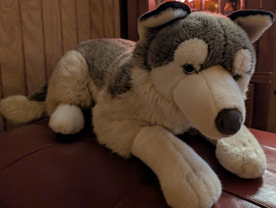 Prime Shiba: Athena the Timber Wolf Plush 30in