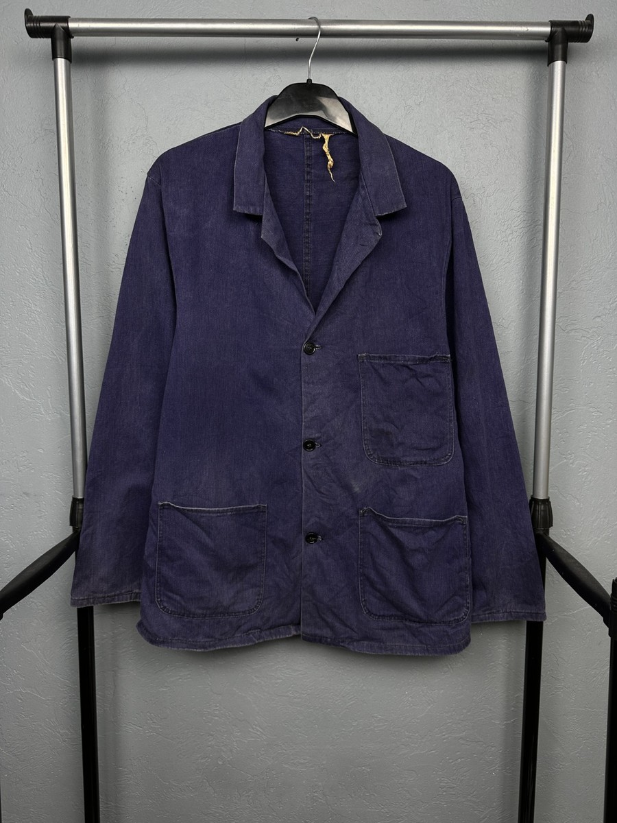 90s French ヴィンテージWork Atelier LOGO Coat Le Laboureur 90s Vintage Mens French Workwear Chore Utility Jacket