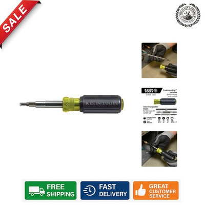 #ad Klein Tools 32527 11 in 1 Multi Bit Screwdriver with Schrader Bit for HVAC Pros $25.96