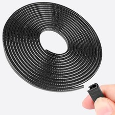 20Ft 6.1m Car Door Edge Guards, U-Shaped Black Car Door Protector,