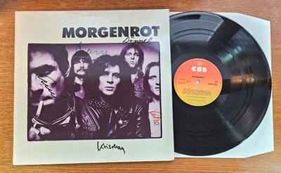 MORGENROT '' Same '' german 1979 fully signed AUTOGRAMM LP Wave Deutsch-Rock CBS