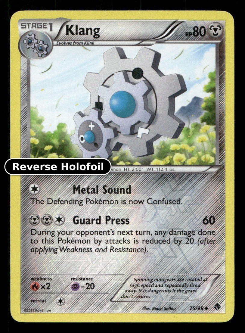 Klang Reverse Holofoil Emerging Powers 75/98 LP Pokemon