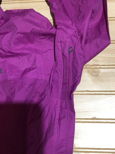 Marmot Purple Nylon Hooded Waterproof Windbreaker Rain Jacket Women XS - Bild 7 von 14