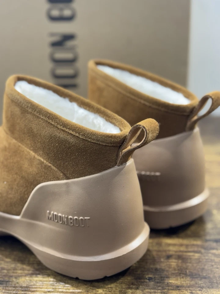 Moon Boot Luna Low Botín De Ante Cognac Casual Icono Botín De Montaña 39 - Imagen 3 de 4