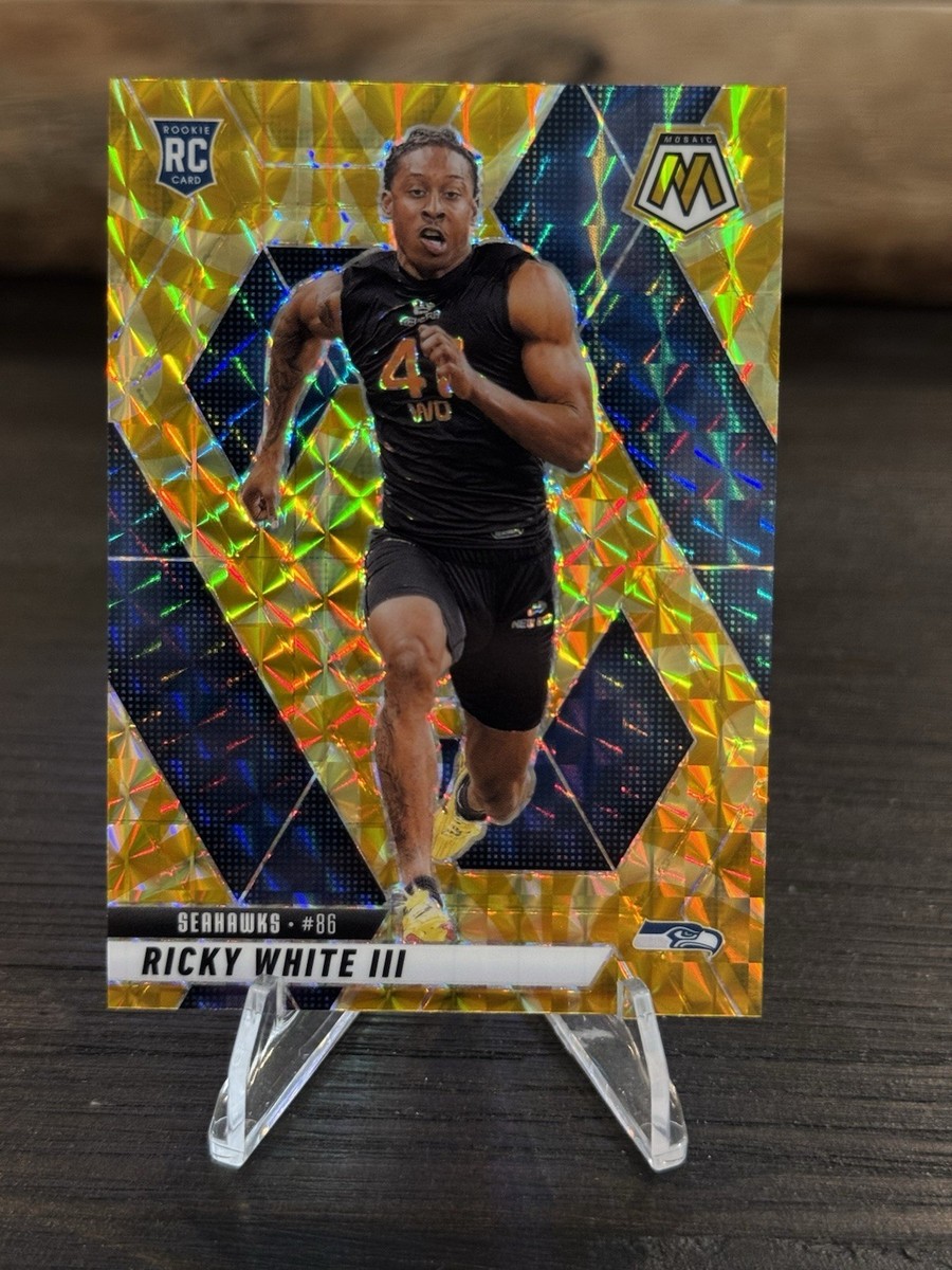 2025 Panini Mosaic - Rookies Ricky White III #386 Yellow Mosaic