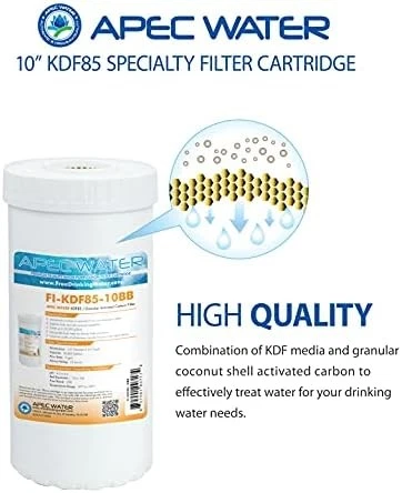 APEC WATER FI-KDF85-10BB Whole House Replacement Filter Iron H2S 10 inch 20K gal - Image 3 of 3