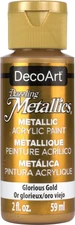 DecoArt Dazzling Metallics Acrylic Paint 2oz-Glorious Gold