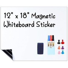 Magnetic Whiteboard Contact Paper Dry Erase White Board Sticker for Wall Stic...