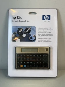 HP 12C Calculateur financier Nouveau dans le package scellé avec la menthe manuelle NOS
