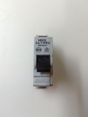 WYLEX 5 AMP 5 A TYP 2 M9 MCB SCHUTZSCHALTER HB05 STOTZ 