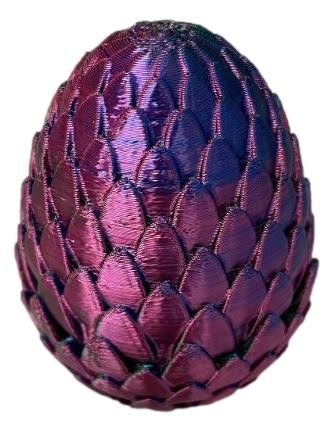3D Printed 🐉 Mystic Dragon Egg Storage Container – Green/Blue/Red