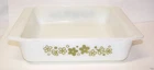 Vtg Pyrex 922 Baking Dish Spring Blossom Green Crazy Daisy 8x8x2 Casserole USA
