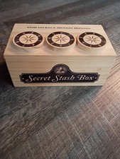 Secret Stash Box Puzzle Pine Wood Wooden Brai...