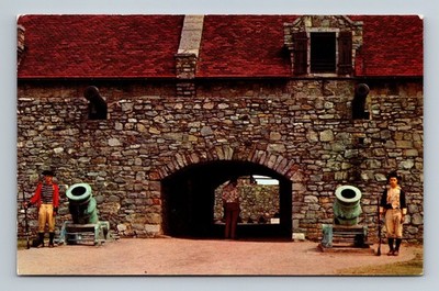 Place D'Armes South Barracks Fort Ticonderoga,NY Essex County Vintage Postcard