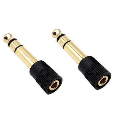 5 Pcs Kopfhörer Stecker Adapter Headset-Adapter Vergoldeter Kupferstecker