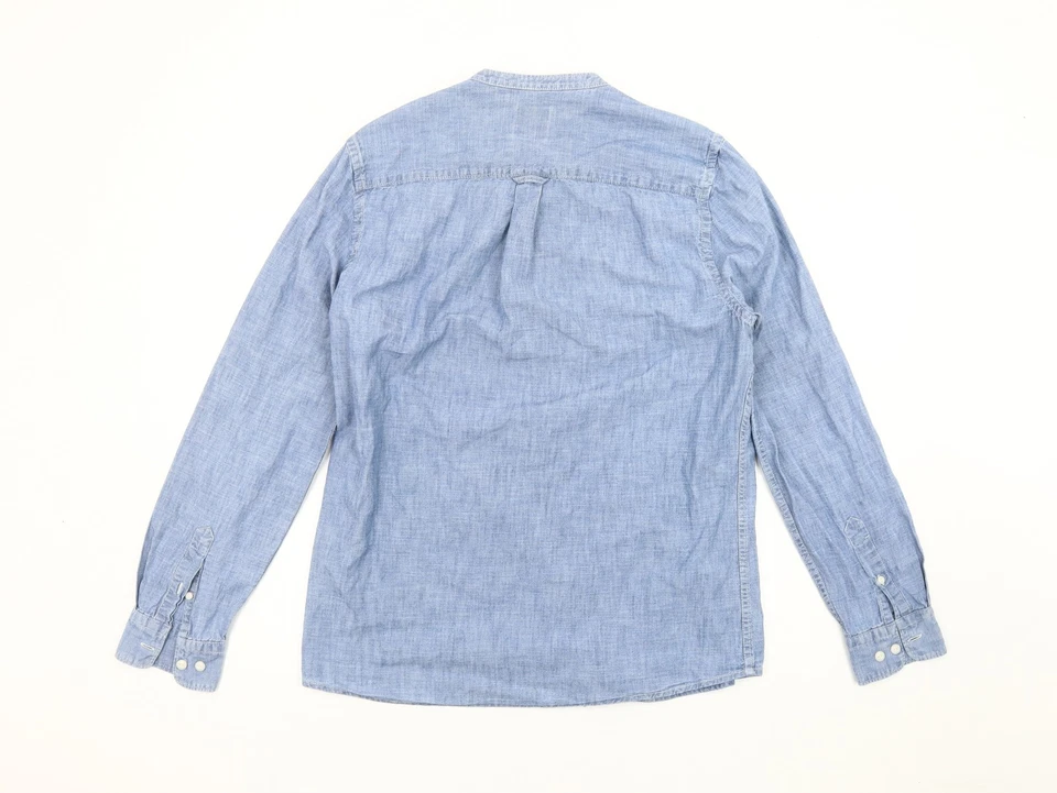 Burton Menswear Blue Chambray Shirt M - Casual Men's - Image 2 of 4