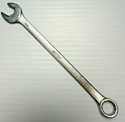 Vintage Wright Tools No. 1114 - Combination Wrench 7/16'' - 12 Point USA Tool