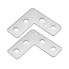 Flat Plate L Shape, 40x40mm, Angle Corner Brace Repair Brackets 10pcs