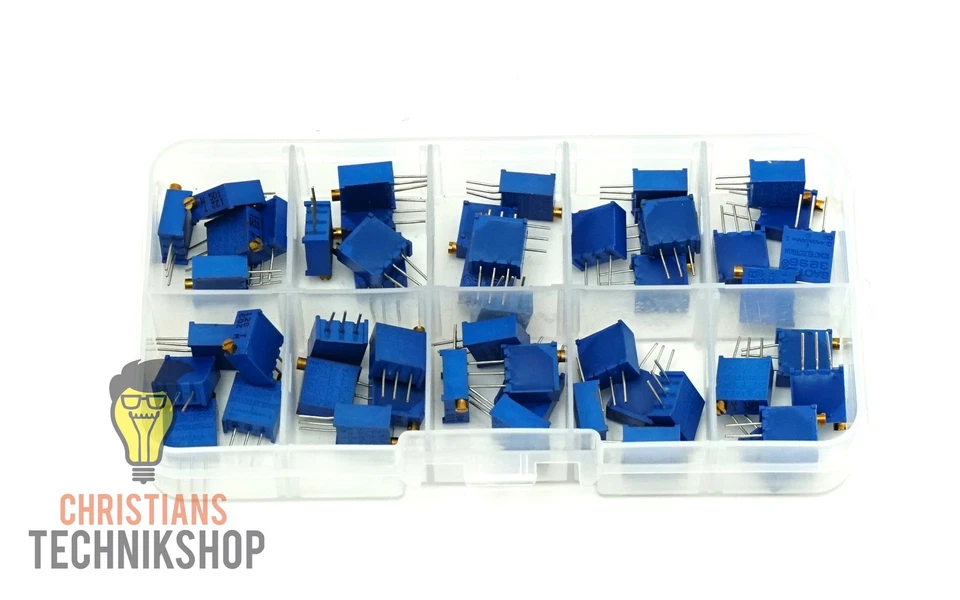 3296W Trimmer Potentiometer Set 50 Stück 500 Ohm bis 1MOhm - Bild 2 von 3