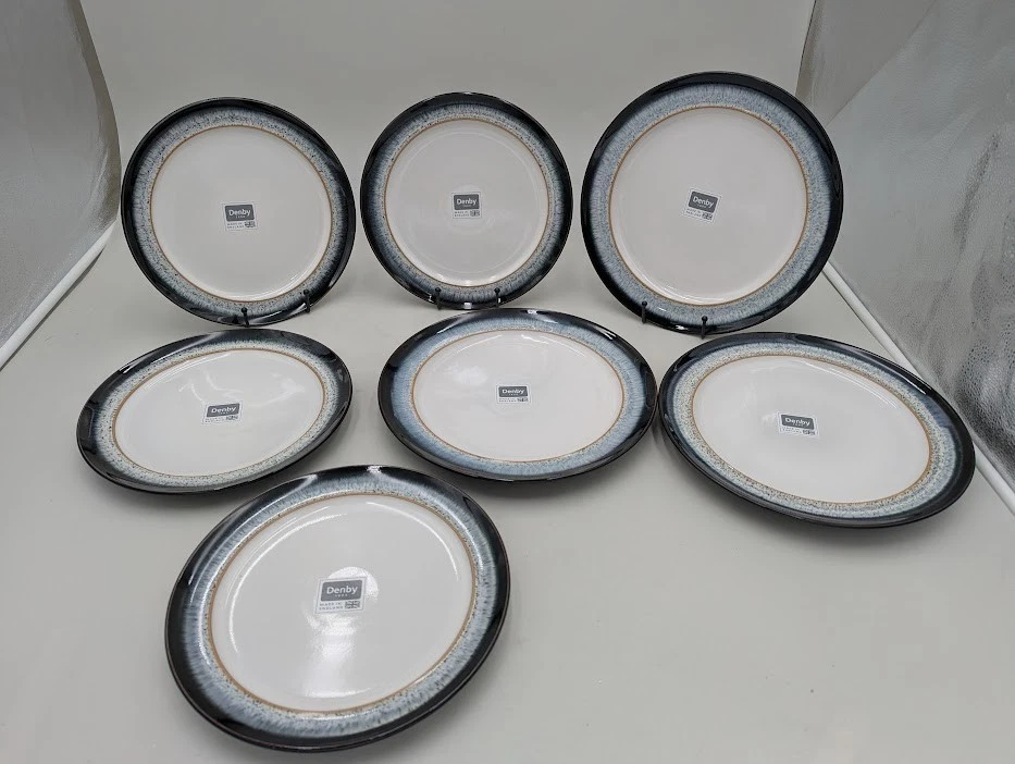 Conjunto de louça Denby Halo jantar, salada, cereais, 12 peças (prato faltando) - Imagem 4 de 4